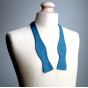 Teal Blue Linen Bow Tie - Le Coq En Pap