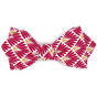 Japanese Red Amaranth Bow Tie - Le Coq En Pap