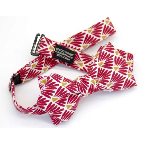 Japanese Amaranth Red Bow Tie - Le Coq En Pap