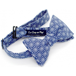 Japanese Navy Blue Bow Tie Saki - Le Coq En Pap