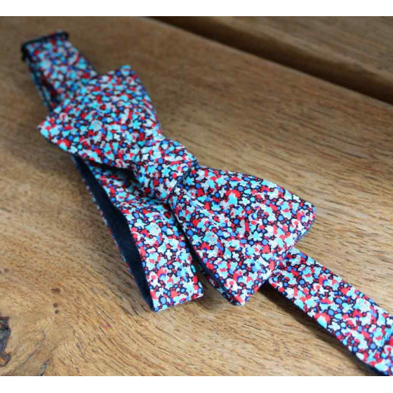 Floral Liberty Reversible Bow Tie - Le Coq En Pap