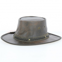 Squashy Vintage Twooton kangaroo leather hat
