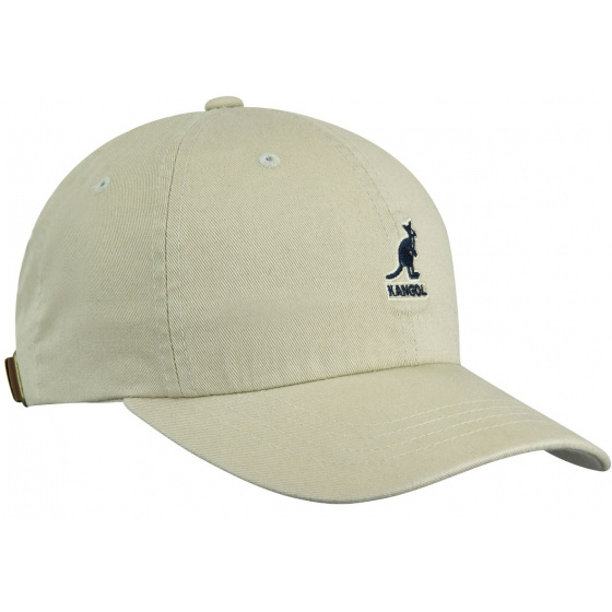 Casquette Washed Baseball Coton Beige - Kangol