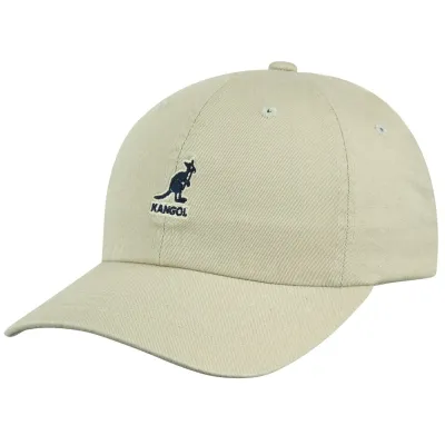 Washed Baseball Cap Cotton Beige - Kangol