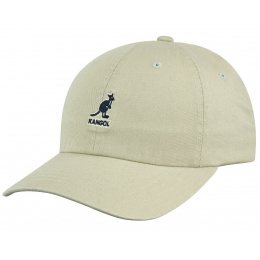 Washed Baseball Cap Cotton Beige - Kangol