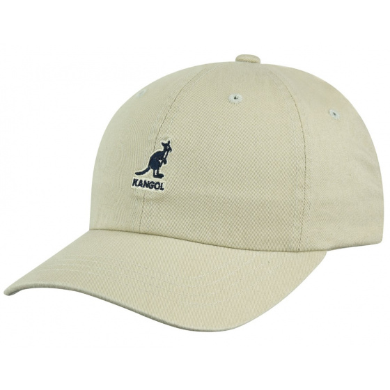 Washed Baseball Cap Cotton Beige - Kangol