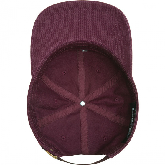 Washed Baseball Cotton Cap Burgundy - Kangol