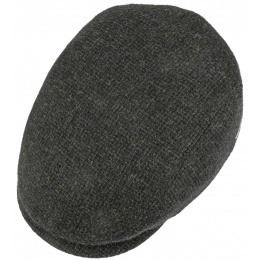 Belfast Castle Wool Green Black Mottled Cap - Stetson