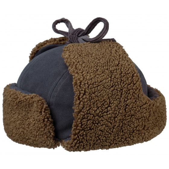 Le Poco Cotton Grey Ushanka - Stetson