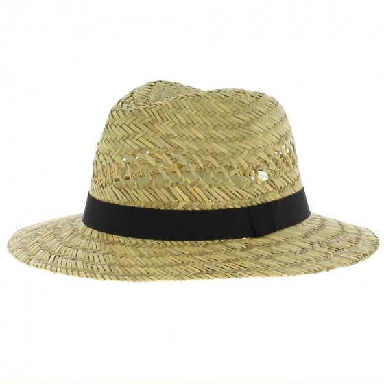 Traveller Gardener Straw Hat Black Ribbon - Traclet