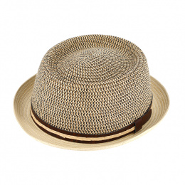 Pork Pie Cliffhanger Straw Paper Hat - Traclet