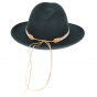 Fedora Hat Felt Wool Black Waterproof - Traclet