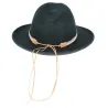 Chapeau Fedora Feutre Laine Noir Imperméable - Traclet