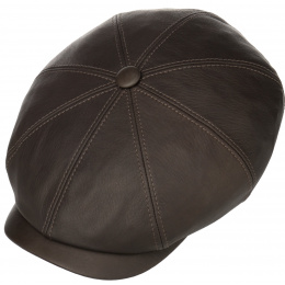 Hatteras Deery Cap Brown Leather - Stetson
