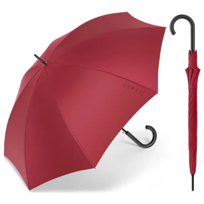 Parapluie Canne Long Rouge - Esprit Reference : 17760 Chapellerie Traclet