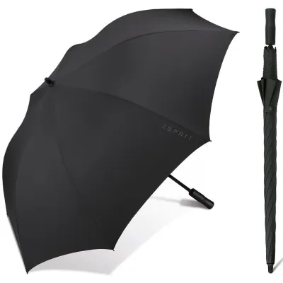 XL Black Golf Umbrella - Black Reference: 17766 | Chapellerie Traclet
