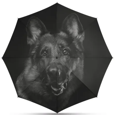 Automatic Folding Dog Head Umbrella - Happy Rain