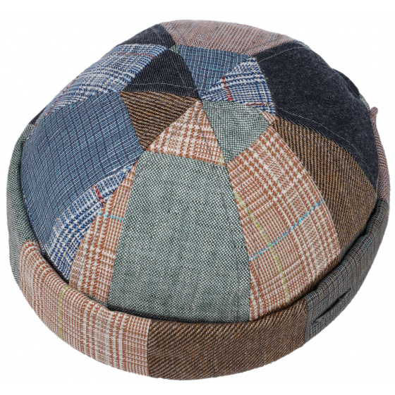 Buleon Patchwork Linen Docker Cap - Stetson