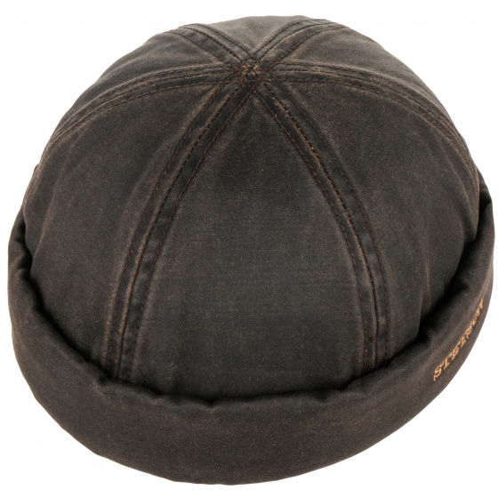 Bonnet Docker Quimper Marron Coton - Stetson