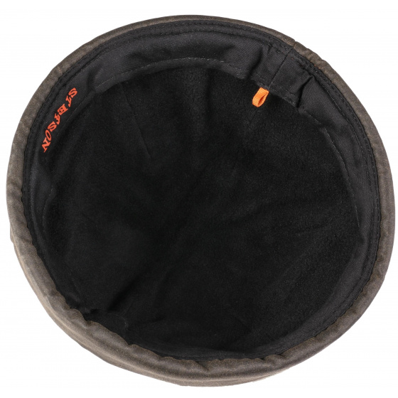 Brown Aged Cotton Winter Docker Beanie UPF 40+ - Stetson