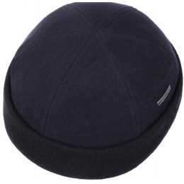 Sparr II Wool & Cashmere Navy Beanie - Stetson