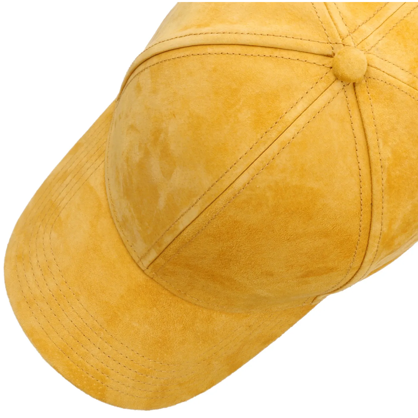 Yellow Leather Louisville Baseball Cap - Stetson Reference 17212