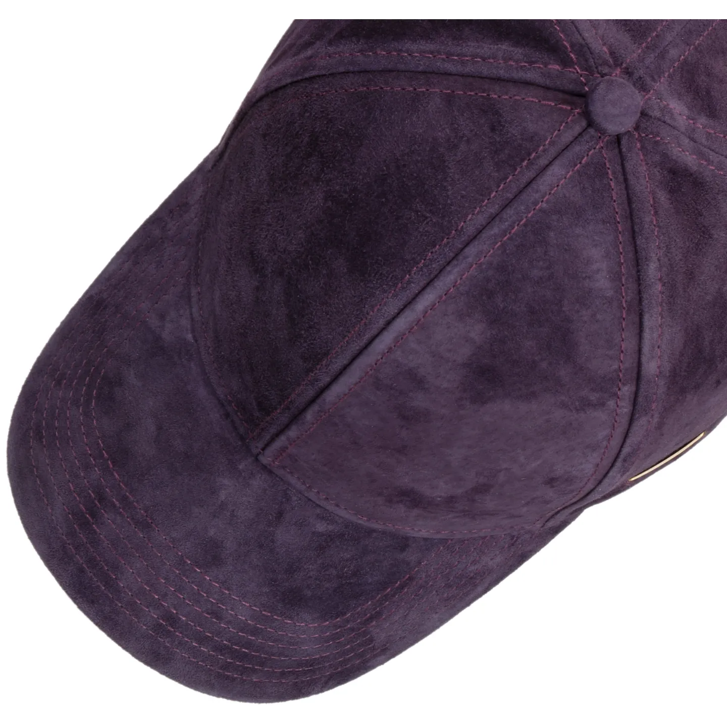 Stetson Plum Leather Louisville Baseball Cap ref 17187