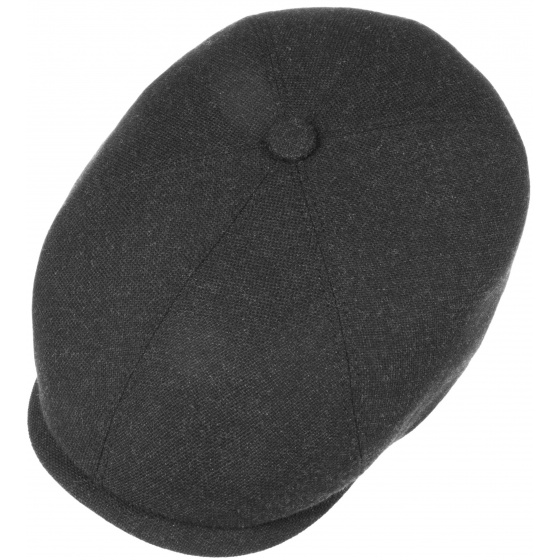 Stetson Brooklin Casper Wool/Cashmere Cap in Anthracite