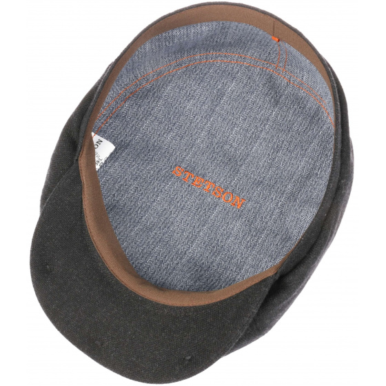 Stetson Brooklin Casper Wool/Cashmere Cap in Anthracite