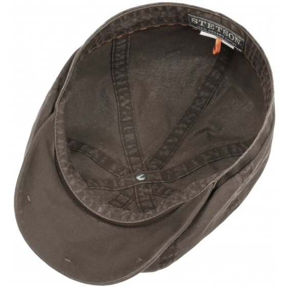 Casquette Hatteras Coton Biologique Marron UPF 40+ - Stetson Casquette Hatteras Coton Biologique Marron UPF 40+ - Stetson