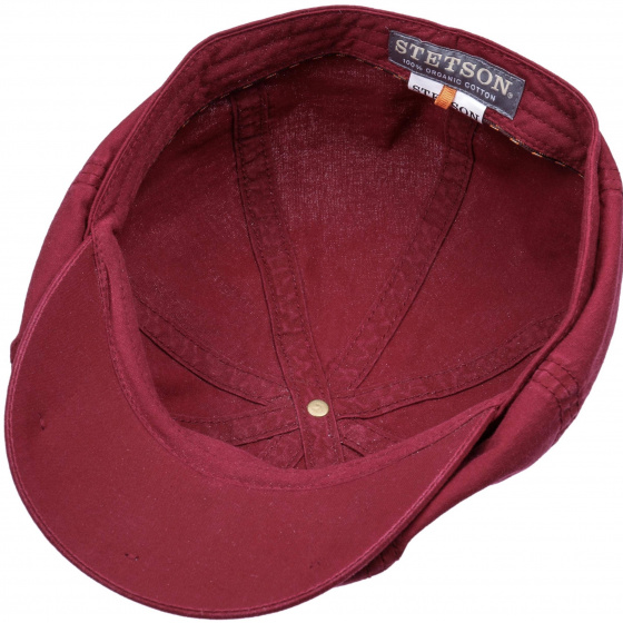 Red Organic Cotton Hatteras Cap - Stetson