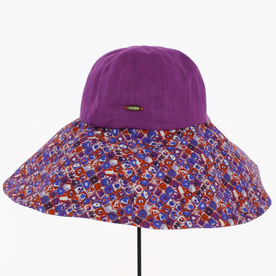 Greta Linen and Cotton Purple Capelin - Traclet Greta Linen and Cotton Purple Capelin - Traclet