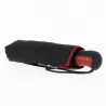 Parapluie Femme Pliant Tournesol Noir et Rouge - Pierre Cardin