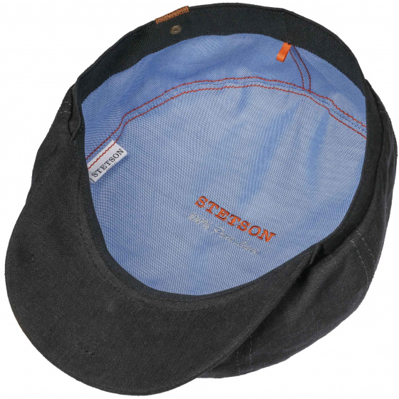 Black Linen Hatteras Cap - Stetson