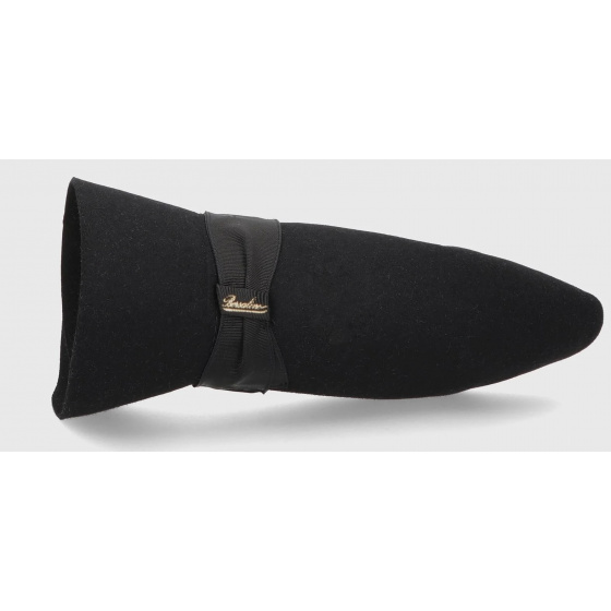 Borsalino Foldable Alessandria Fedora Hat - Black