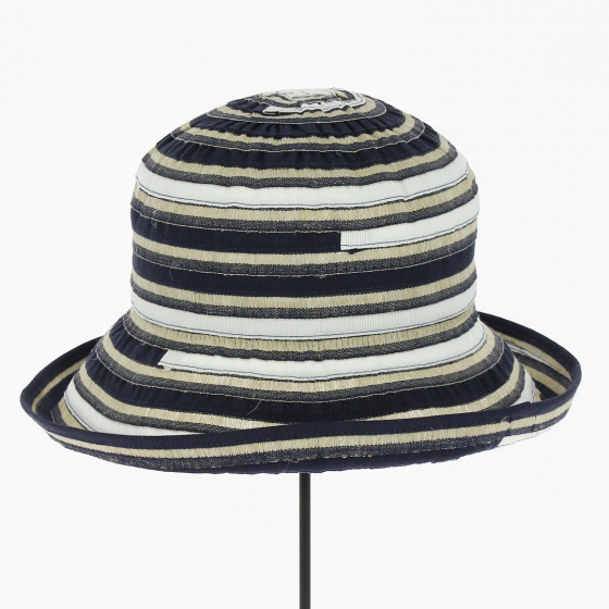 Chapeau Bob Scarpe Lin & Coton Marine - Traclet