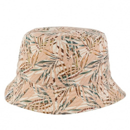 Beige Hummingbird Reversible Bucket Hat - MTM