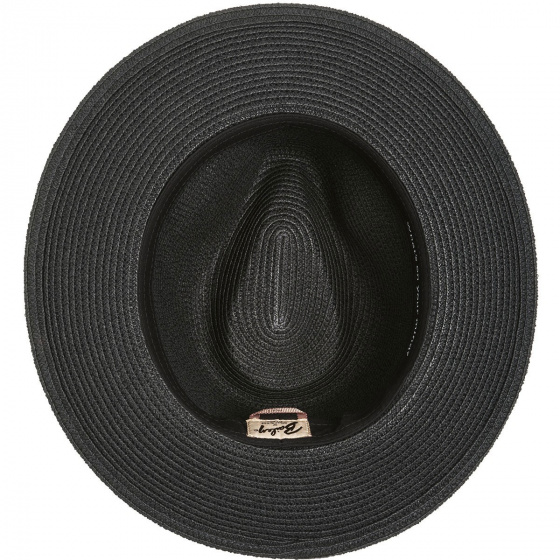 Bailey Black Paper Straw Fedora Hat - Denney