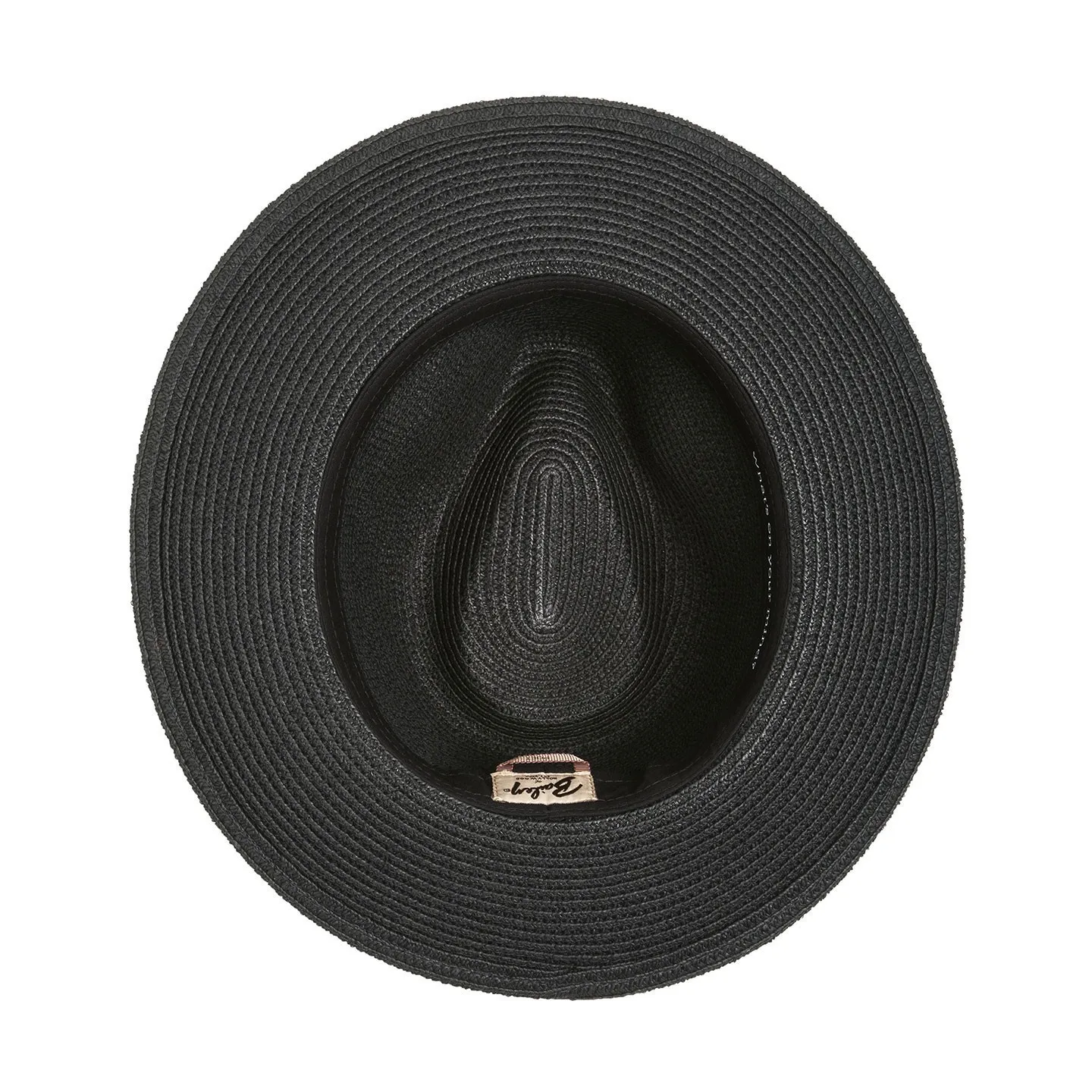 Chapeau Fédora Denney Paille Papier Noir- Bailey Reference : 9308 | Chapellerie Traclet