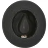 Chapeau Fédora Denney Paille Papier Noir- Bailey Reference : 9308 | Chapellerie Traclet