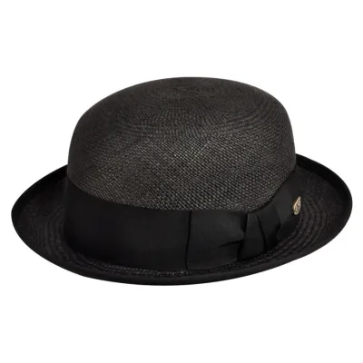 Chapeau Melon Chaplin Panama Noir - Bailey  Reference : 17785| Chapellerie Traclet
