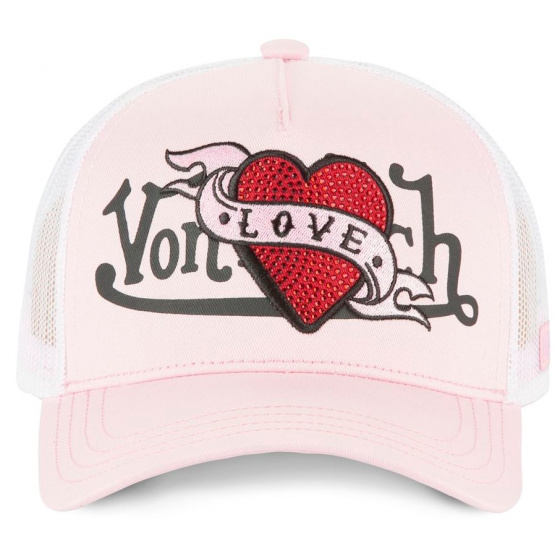 Women's Baseball Cap Love Pink - Von Dutch