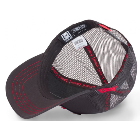 Luffy One Piece Baseball Trucker Cap - Capslab Luffy One Piece Baseball Trucker Cap - Capslab