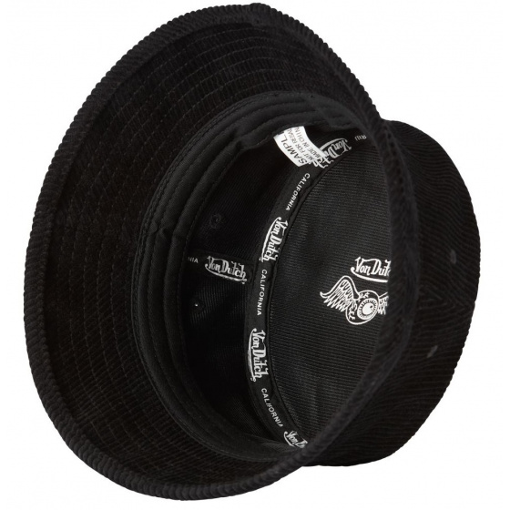 Le Vel Noir Velvet Bucket Hat - Von Dutch