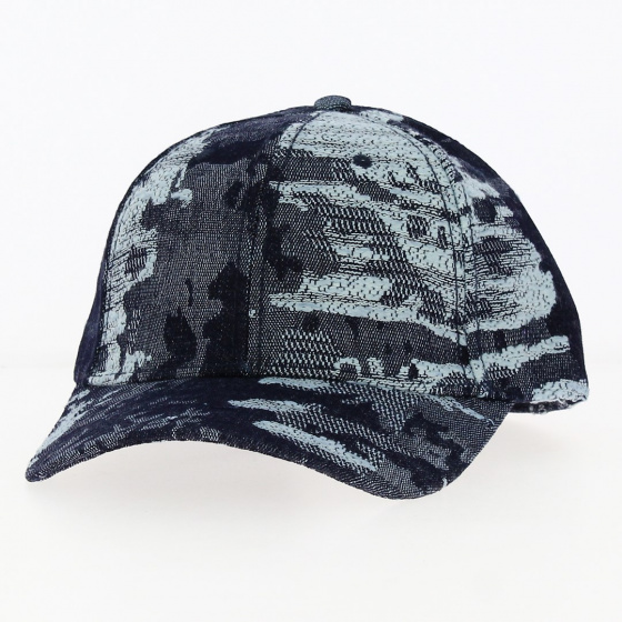 Casquette Baseball Effet Jean Destroy Marine - Traclet Casquette Baseball Effet Jean Destroy Marine - Traclet