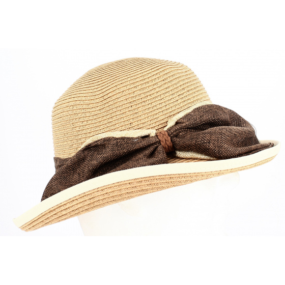 Chapeau Cloche Lavandou Paille Papier Beige - Traclet Chapeau Cloche Lavandou Paille Papier Beige - Traclet