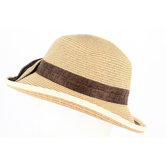 Chapeau Cloche Lavandou Paille Papier Beige - Traclet Chapeau Cloche Lavandou Paille Papier Beige - Traclet