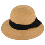 Lavandou Camel Paper Straw Foldable Cloche Hat - Traclet