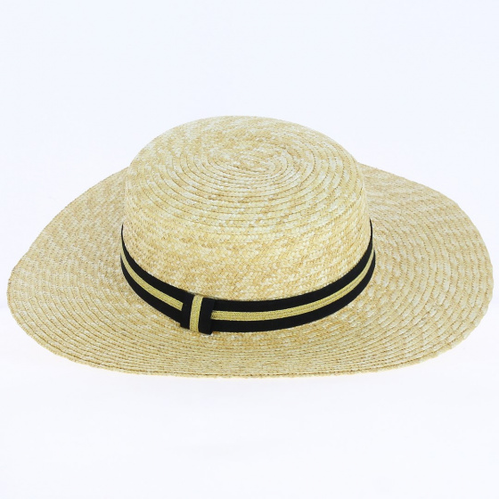 Natural Straw Capeline Hat - Traclet