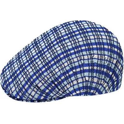 Flat Cap Prep Plaid 507 Blue - Kangol